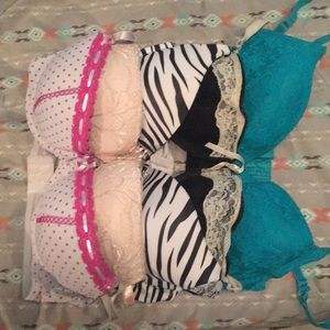 Five size 34C bras lightly worn